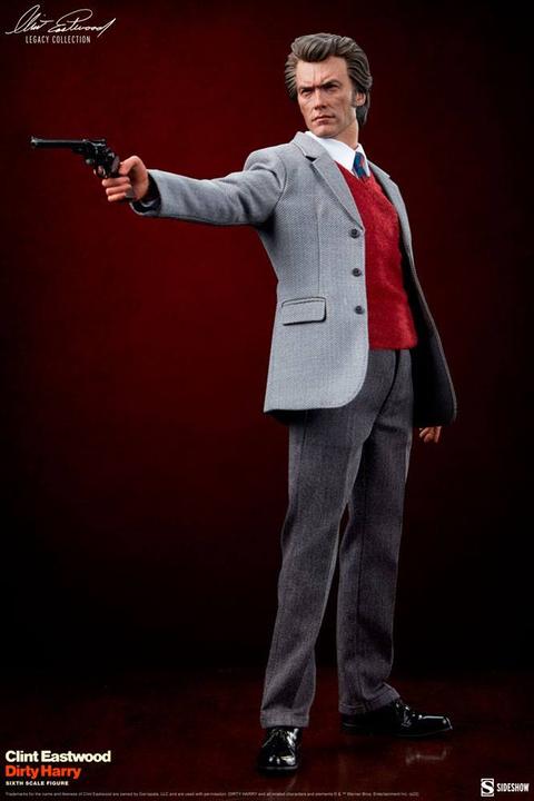 Actual product image Sideshow L'Inspecteur Harry figurine 1/6 Clint Eastwood Legacy Collection Harry Callahan 30 cm