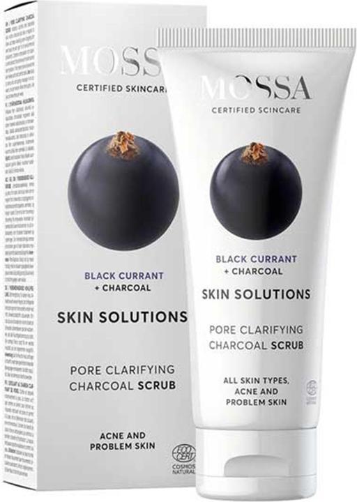 Mossa Skin Solutions Exfoliating Clarifying Carbon Schwarze Johannisbeere 60ml (Reinigungsmilch, 60 ml)