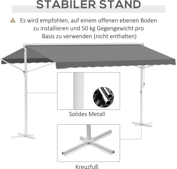 Actual product image Outsunny Garden awning (3.42 m)