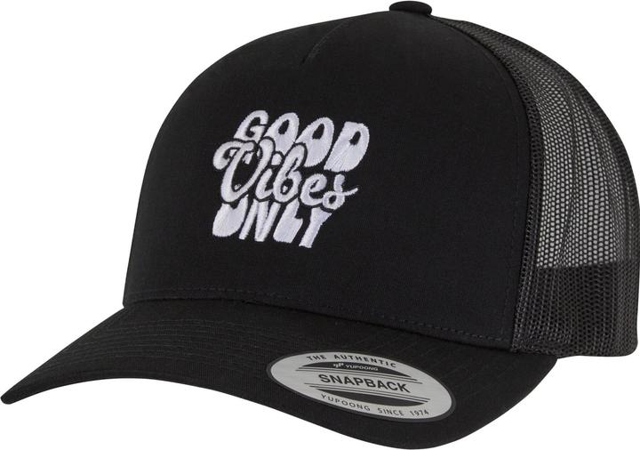 Mister Tee MisterTee Good Vibes Only 5-Panel Retro Trucker Cap - 180749 (One Size)