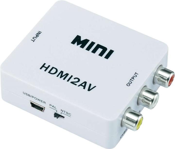 Actual product image SpeaKa Professional HDMI / RCA Converter (1x HDMI jack => 3x RCA jack) White (HDMI Modulator)