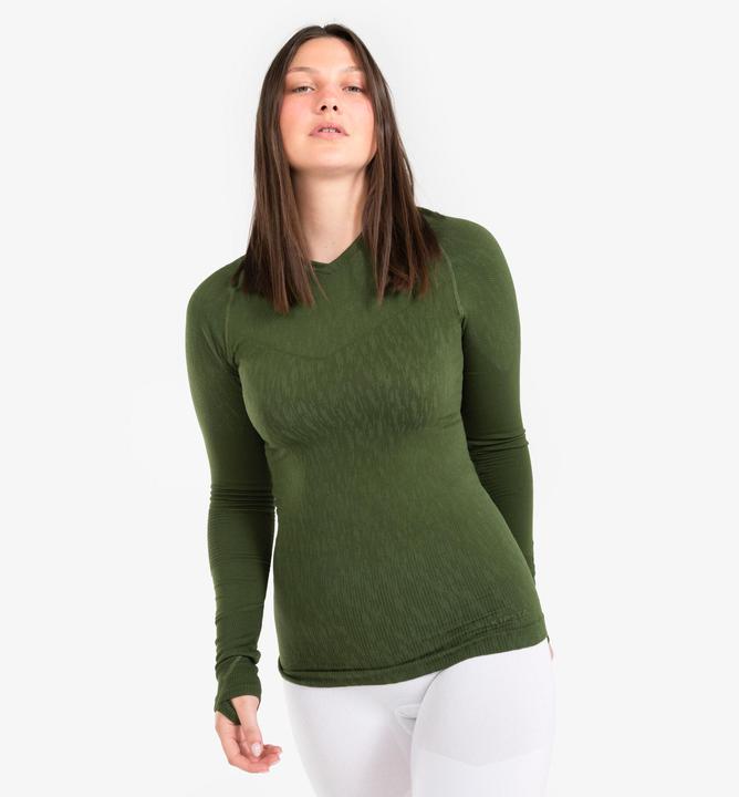 Produktbild Kipsta Damen/Herren Fussball Funktionsshirt langarm - Keepdry khaki (L)