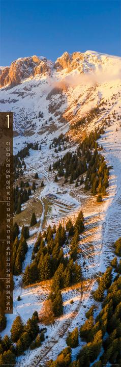 Actual product image Terra Kalender 2026 (33 x 100 cm, Hardcover, English, Spanish, French, German)