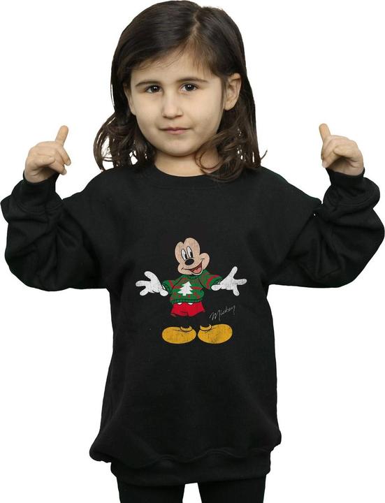 Produktbild Disney Mickey Mouse Christmas Jumper Sweatshirt Mädchen (152, 158)