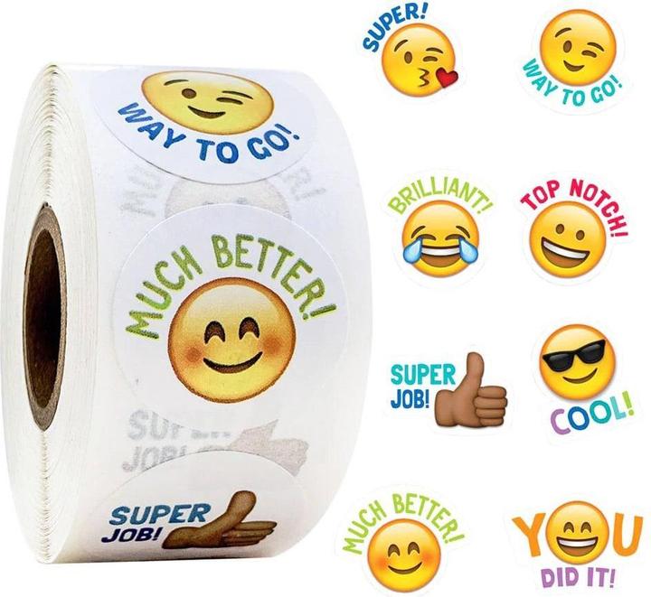 Actual product image JTI 500x stickers - Emoji