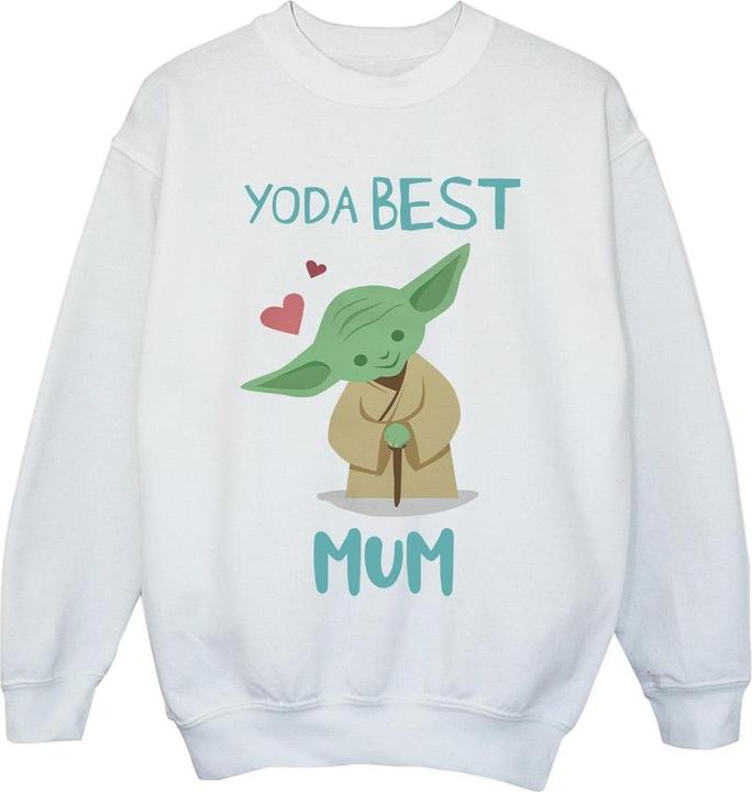Star Wars Yoda Best Mum Sweatshirt Mädchen