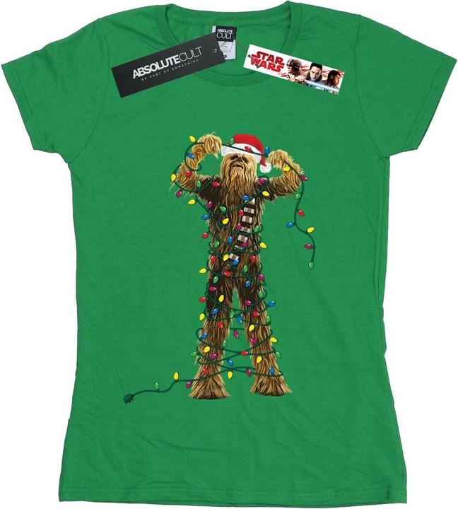Star Wars Chewbacca Christmas Lights TShirt (L)