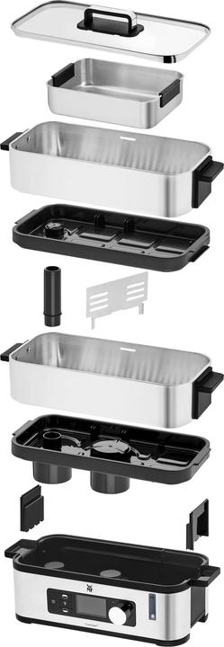 Produktbild WMF KÜCHENminis Dampfgarer Multicooker 2 Garräume mit Dämpfeinsatz, Warmhaltefunktion und Glasdeckel