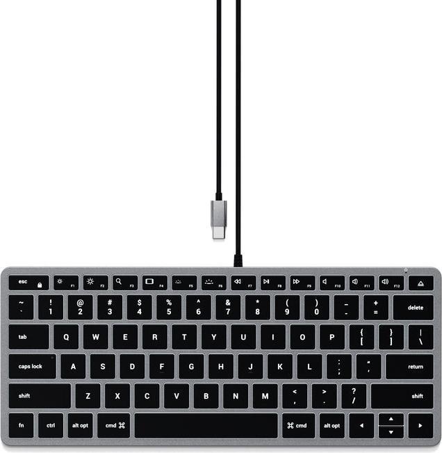 Actual product image Satechi Slim W1 - Keyboard - backlit (US, Cable)