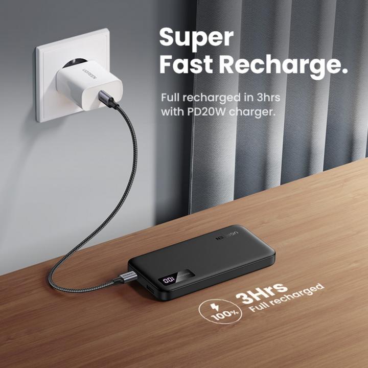 Produktbild Ugreen Two-way Fast Charging Power Bank (10000 mAh, 20 W, 38.20 Wh)