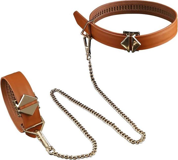 Actual product image Lockink Bondage & Restraint Set - brown