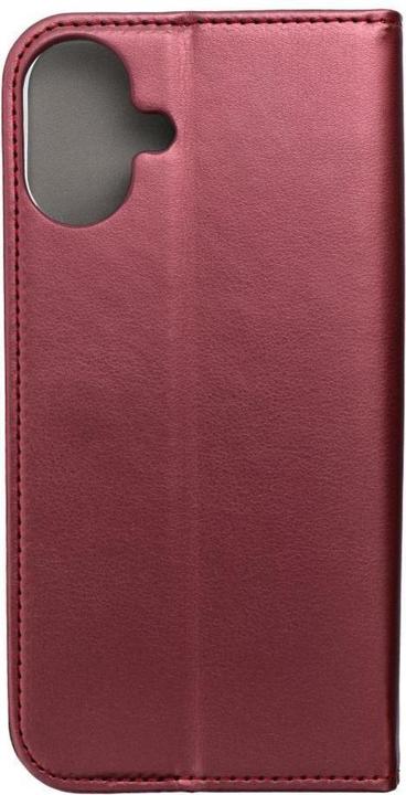 Actual product image OEM Book case SMART MAGNETO Book case for IPHONE 16 Plus burgundy (Apple iPhone 16 Plus)