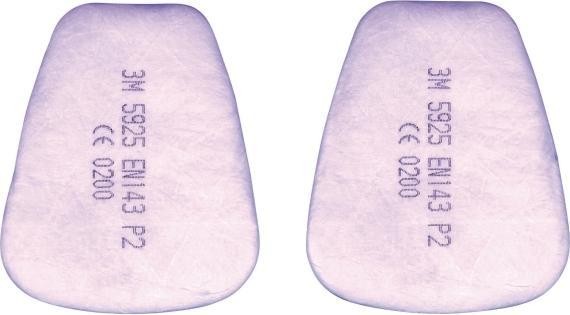 Produktbild 3M P2 Partikel-Einlegefilter 5925 (Atemschutzmaske Ersatzfilter)