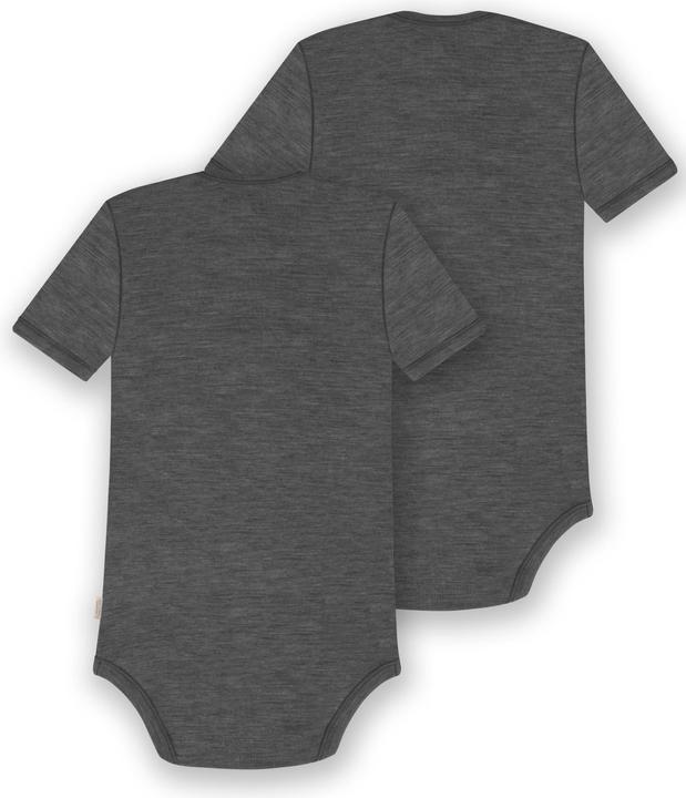Actual product image Normani Set of 2 baby merino bodysuit short sleeves "Tauranga" - 9289 (98)