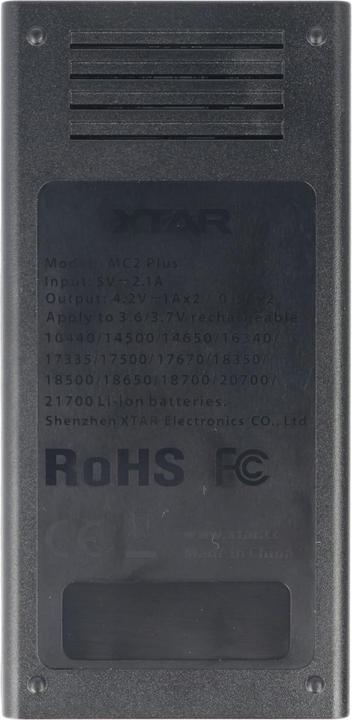 Immagine prodotto AccuCell Caricabatterie MC2 Plus adatto per 10440, 14500, 14650, 16340, 17335, 17500, 17670, 18350, 18490 (1 pz., Caricabatterie senza batteria)