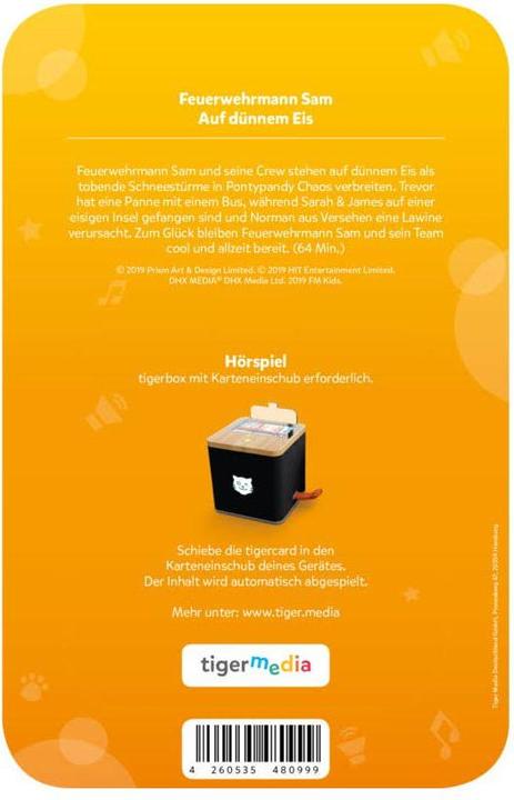 Produktbild Tigermedia Tigercard Feuerwehrmann Sam Auf dünnem Eis (Deutsch)