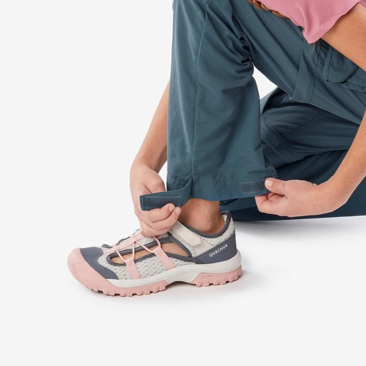Image du produit Quechua Pantalon modulable de randonnée junior, MH500 bleu (14, 15, 16)