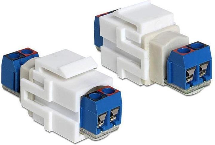 Delock Keystone Jack: Terminal Block (Cable ties)