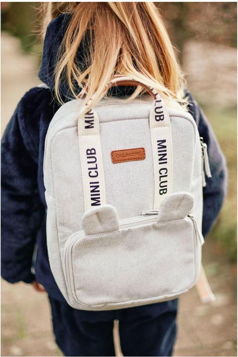 Image du produit Childhome Sac à dos pour enfants Club Signature canvas vieux blanc (7.40 l)