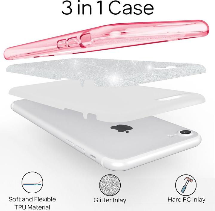 Immagine prodotto Nalia Custodia per cellulare Glitter (Apple iPhone 7)