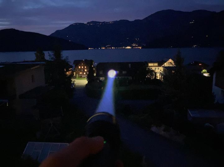 Actual product image Nordride Torch LED Spot Long Range R, 1100 lumen, IP65, USB-C (21.90 cm, 1100 lm)