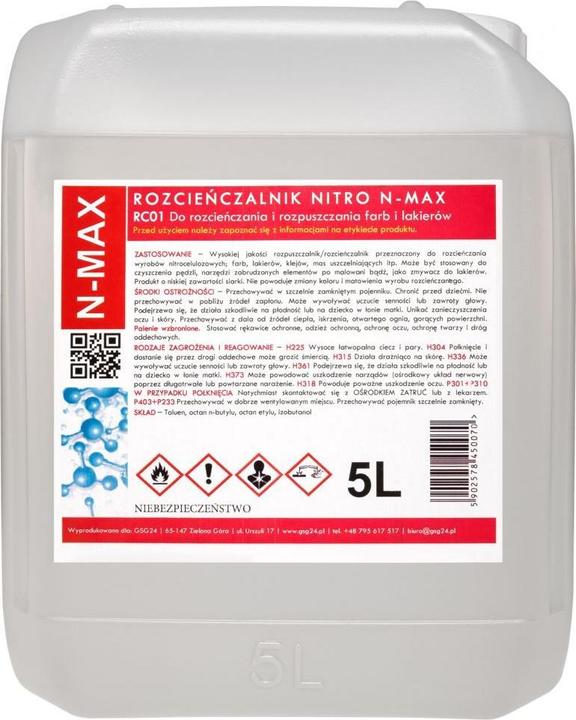 Produktbild Gsg24 NITRO RC-01 N-MAX 5L thinner solvent (5000 g, 5000 ml)