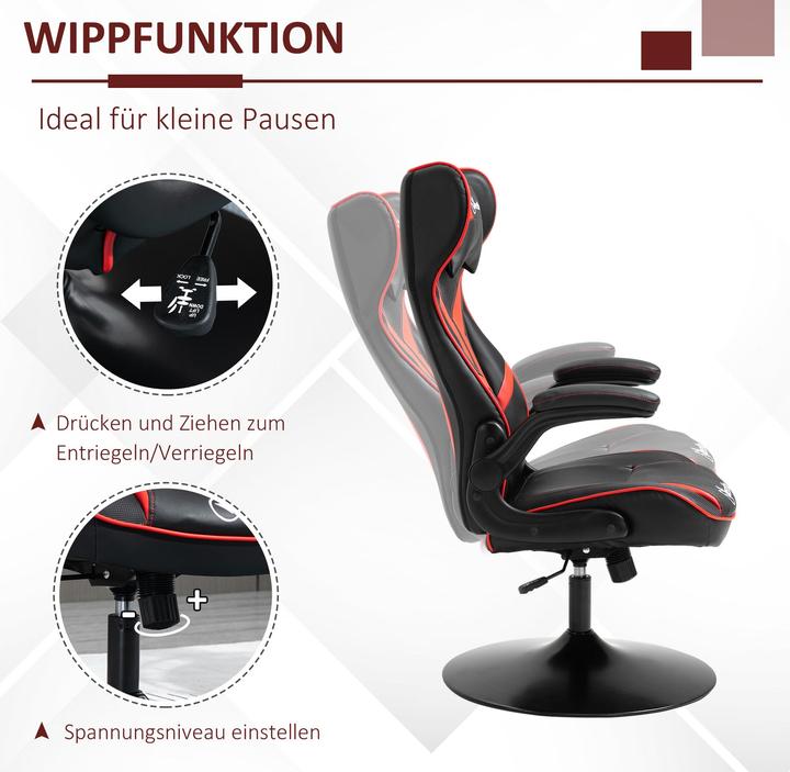 Image du produit Vinsetto Chaise de jeu ergonomique