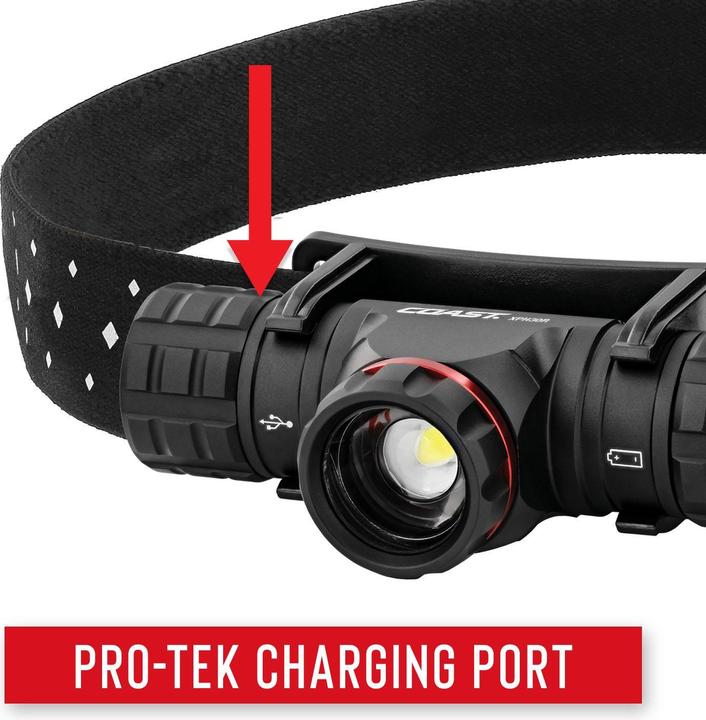 Actual product image Coast XPH30R rechargeable headlamp 1000 lumen - Vending Pack (1000 lm)