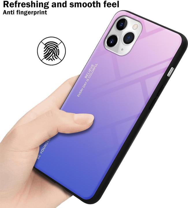 Actual product image Cadorabo TPU 2 colors glass cover (Apple iPhone 11 Pro)