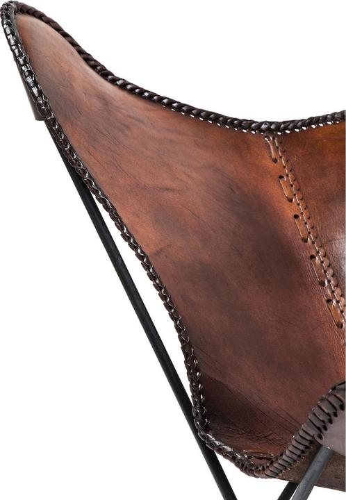 Actual product image Kare Design Armchair Butterfly Brown Eco