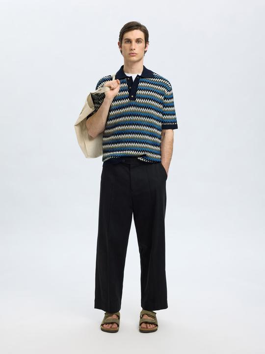 Produktbild Selected Homme Kurzärmeliges Polohemd aus Strick (M)
