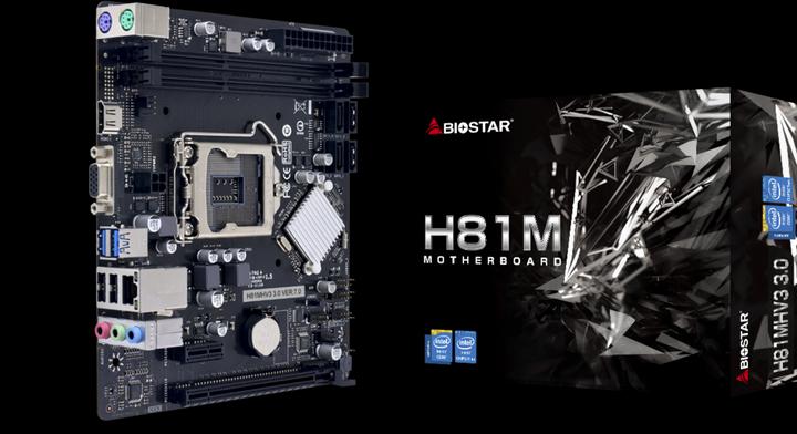 Actual product image Biostar Motherboard H81MHV3 3.0 (LGA 1150, Intel H81, mATX)