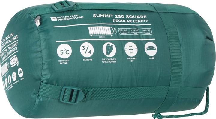 Produktbild Mountain Warehouse Quadratisch Schlafsack Summit 250 Winter Linker Reissverschluss (200 cm)