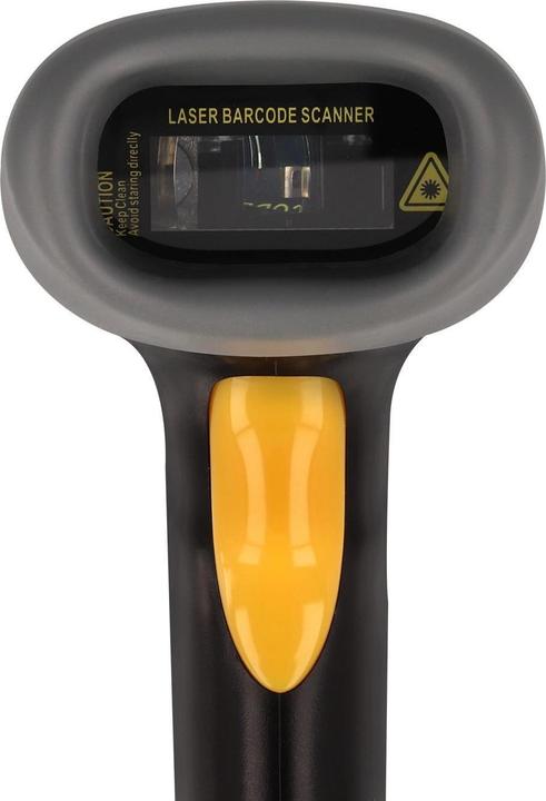 Produktbild Delock USB Barcode Scanner 1D mit Anschlusskabel und Halterung (1D-Barcodes)