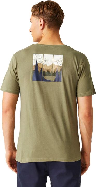 Actual product image Regatta Mens Cline VIII Tree Back Print T-Shirt (XXL)