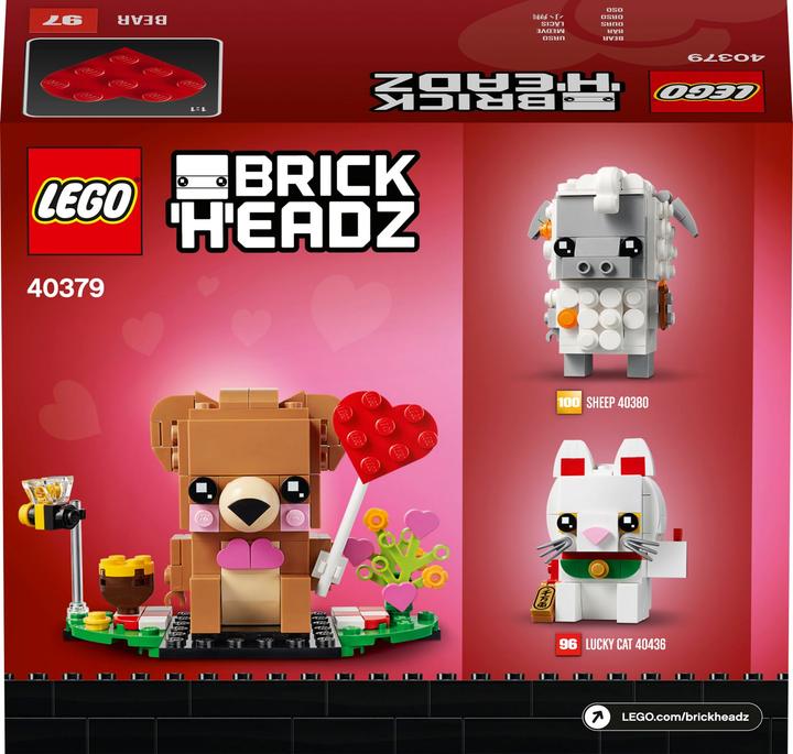 Immagine prodotto LEGO BrickHeadz - Orso di San Valentino (40379, LEGO Brickheadz)