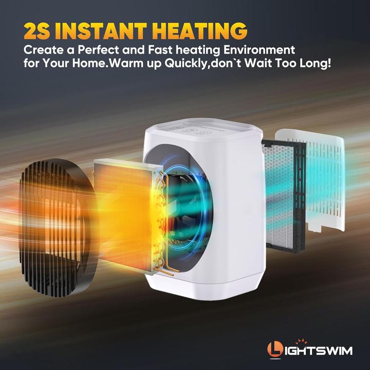 Actual product image Lightswim Oszillierende Elektroheizung (1200 W)