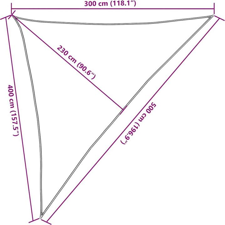 Produktbild VidaXL Sonnensegel (3 x 4 x 5 m)
