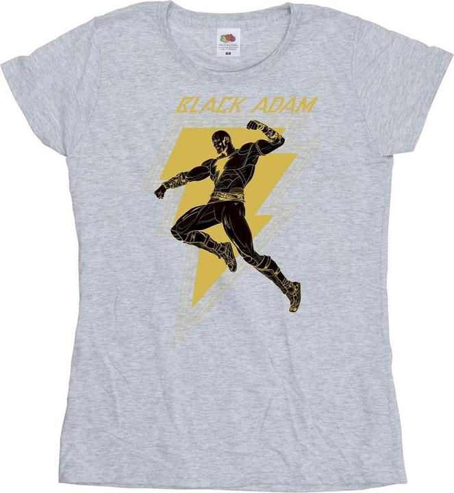 Black Adam Golden Bolt Chest TShirt