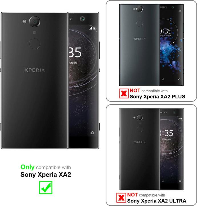 Actual product image Cadorabo Book Classy Style Cover (Sony Xperia XA2)