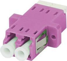 Synergy 21 Coupleur fibre optique, LC femelle/LC femelle, 50/125u multimode OM4, violet érika, duplex, PVC,