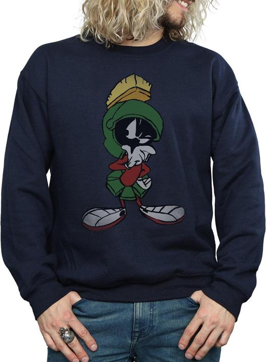 Actual product image Looney Tunes Mens Marvin The Martian Pose Sweatshirt (XXL)