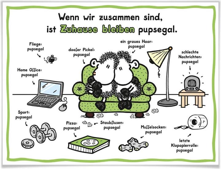 Produktbild Sheepworld Zuhause bleiben pupsegal (50 x 40 cm)