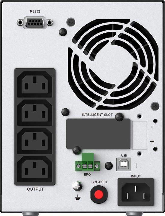 Actual product image Conceptronic ZEUS UPS 1000VA 900W Online UPS,IEC EPO Port (1000 VA, 900 W, Online double converter UPS)