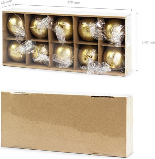 Immagine prodotto Partydeco Bougie Sphère Doré - 6cm (10pz) (10 pz.)