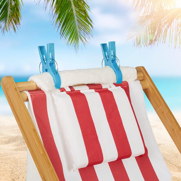 Actual product image Relaxdays 16x beach towel clips