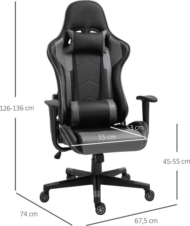 Actual product image Vinsetto Gaming chair ergonomic