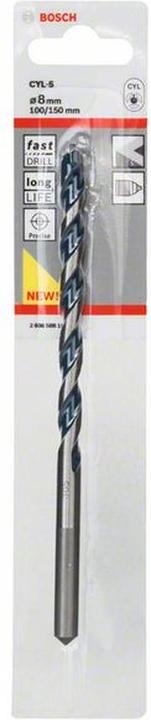 Produktbild Bosch Professional Zubehör Betonbohrer CYL-5, Blue Granite, 8 x 100 x 150 mm (8 mm)