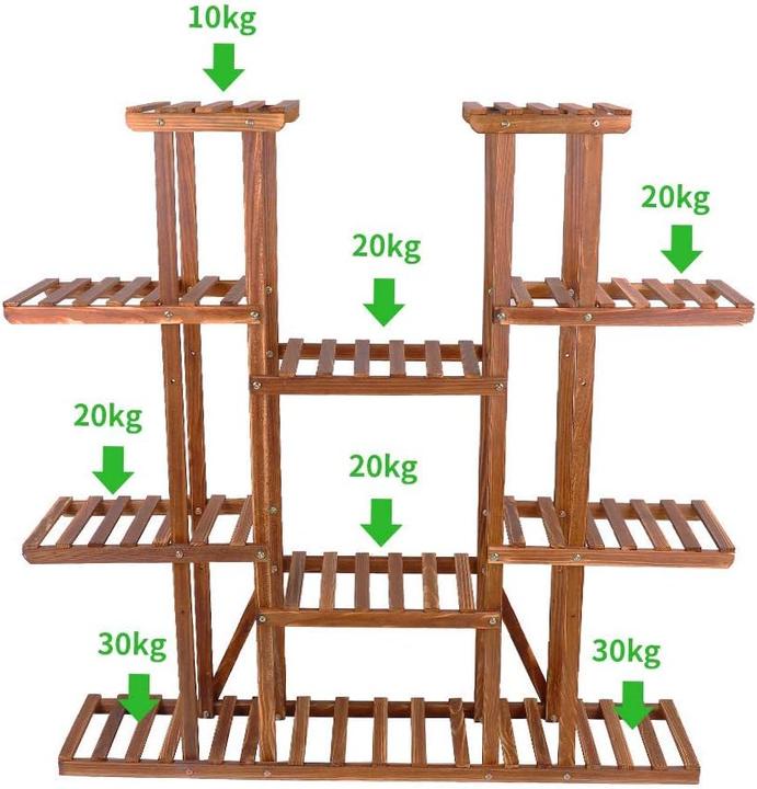 Actual product image Unho Plant shelf wood,115×25×116cm