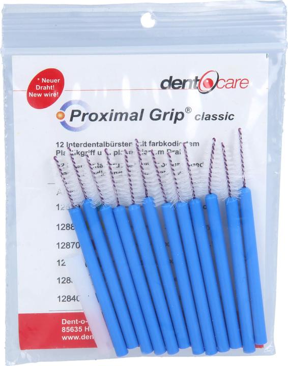 Actual product image Dent-O-Care Proximal-Grip conical blue interdental brush, 12 pcs. interdental brushes (12 x)